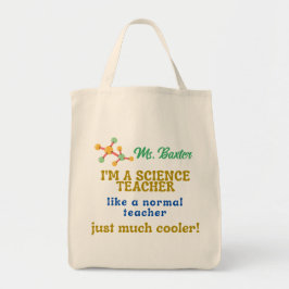 Science Teacher Canvas Tote Tygkasse