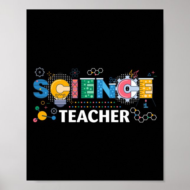 Science Teacher Chemist Physicist Poster (Framsidan)