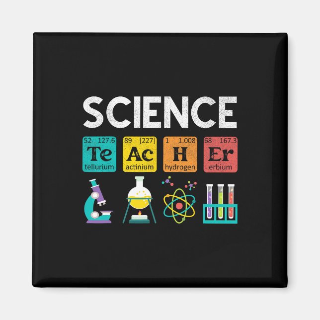 Science Teacher Chemistry Biology Physics Teacher  Magnet (Framsidan)