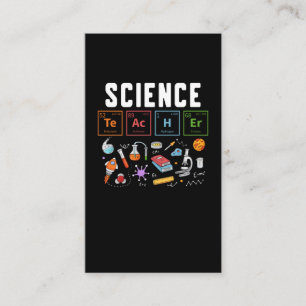 Science Teacher Chemistry Laboratory Visitkort