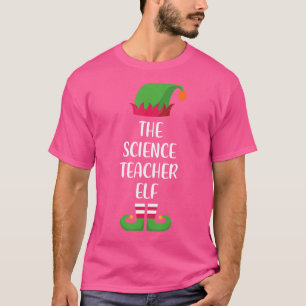 Science Teacher Elf Family Matching Group Christma T Shirt