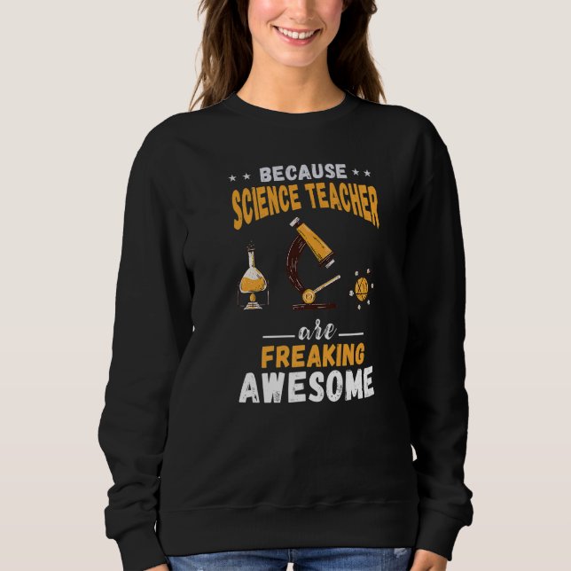 Science Teacher Freaking Fantastisk Microscope Che T Shirt (Framsida)