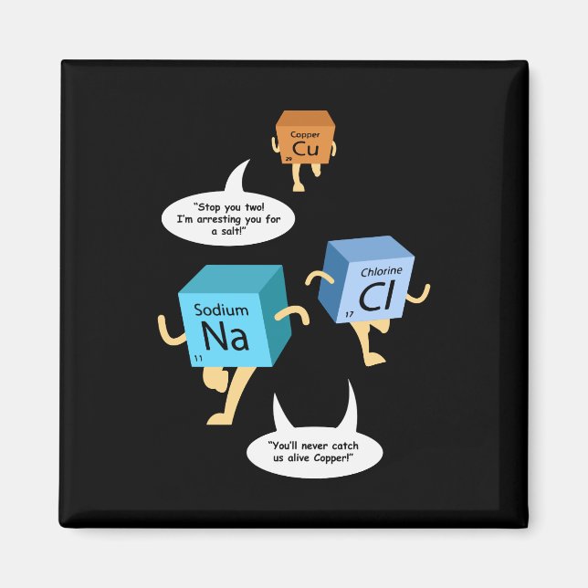 Science Teacher Geek Gag Magnet (Framsidan)