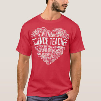 Science Teacher Heart T Shirt
