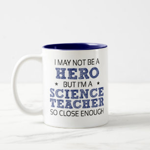 Science Teacher Hero Humor Novelty Två-Tonad Mugg