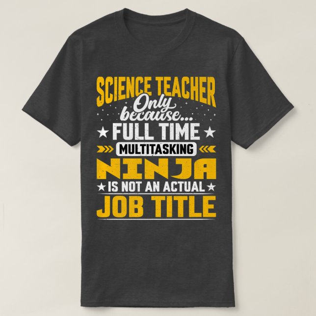Science Teacher Job Title - Funny Science Professo T Shirt (Design framsida)