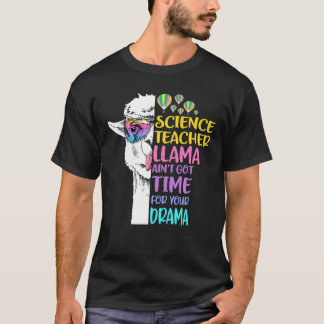 Science Teacher Llama T Shirt