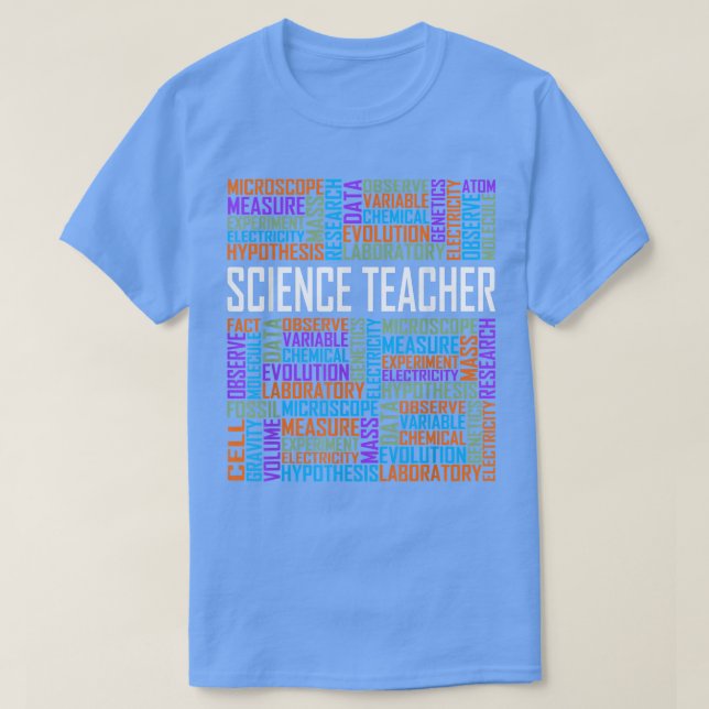 Science Teacher Ord Proud Science Teaching Desig T Shirt (Design framsida)