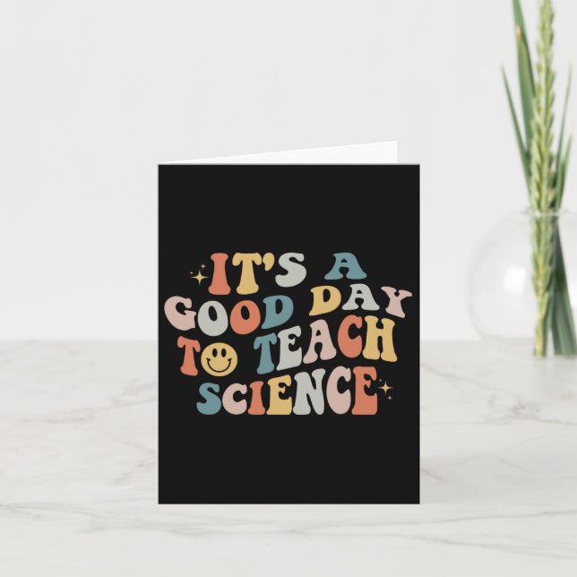Science Teacher Presents Det Är En Bra Dag Att Und Kort (Framsida)