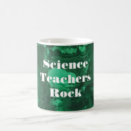 Science Teacher Sten Bright Grönt Gemstone Kaffemugg