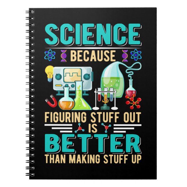 Science Teacher Student Chemistry Laboratory Anteckningsbok (Framsidan)