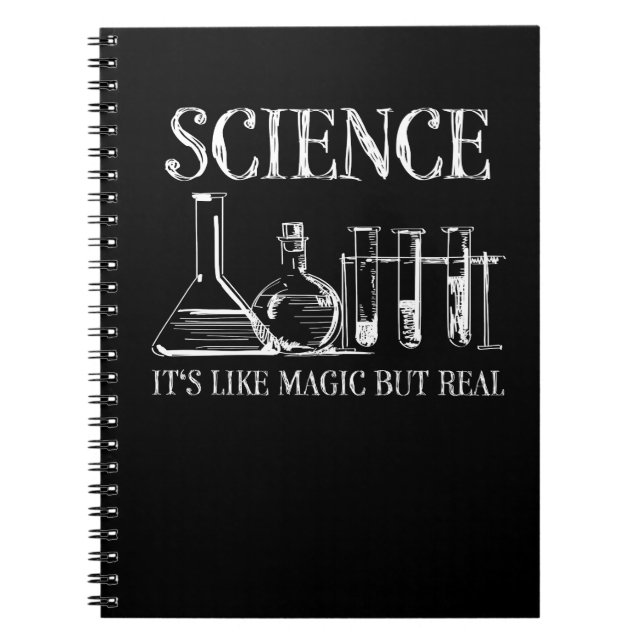Science Teacher Student It's Like Magic But Real Anteckningsbok (Framsidan)