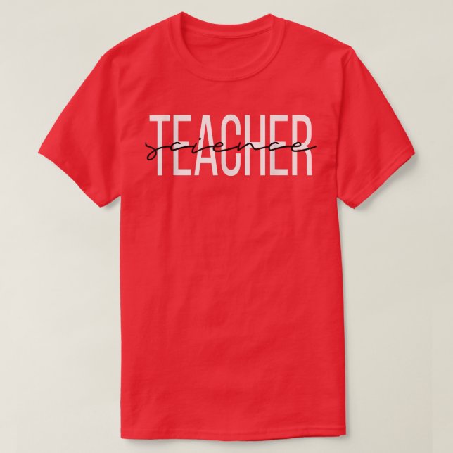Science Teacher Women in Science  T Shirt (Design framsida)