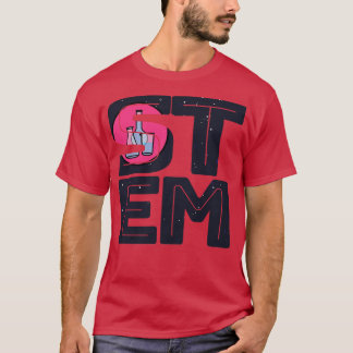 Science Technology Engineering Math STEM Typograph T Shirt