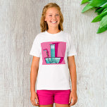 Science Test Tube T Shirt<br><div class="desc">Ett redo för ett experiment. Den här designen ser ut att vara i verkligen med denna Girls T-Shirt</div>