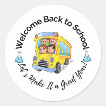 Science Tillbaka till skolan-sticker