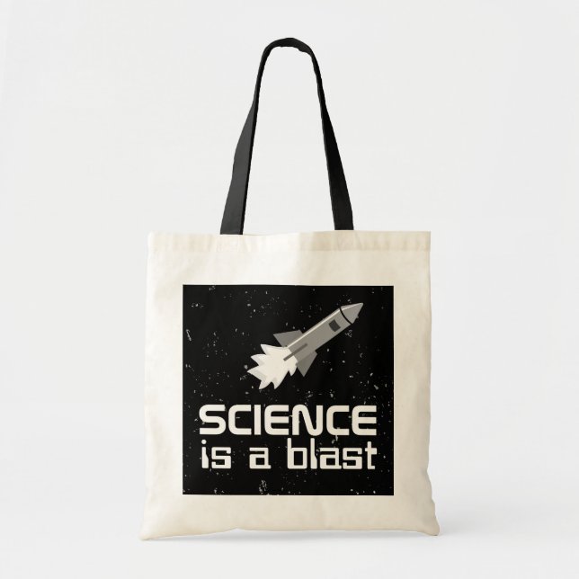 Science Tote Bag Rocket Science är en Blast Anpass Tygkasse (Framsidan)