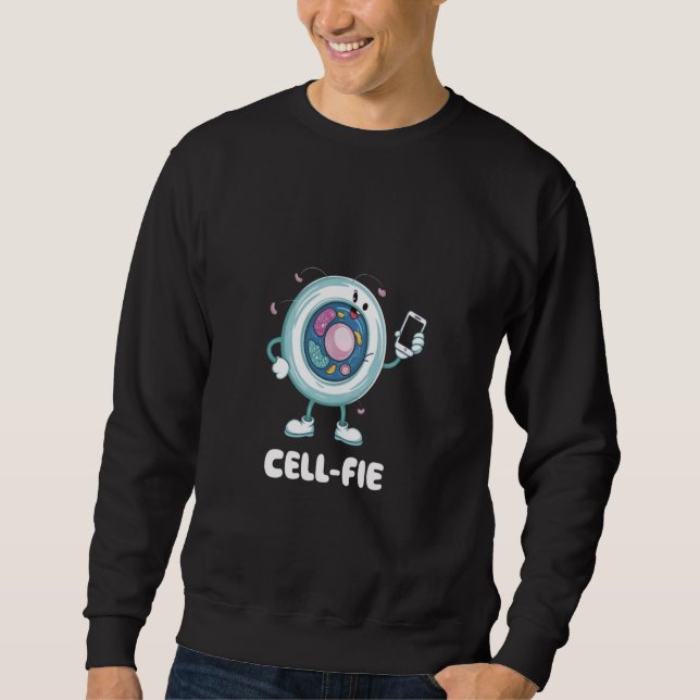 Science Tröja för lärare Cell Fie Science Pun Biol Lång Ärmad Tröja (Framsida)