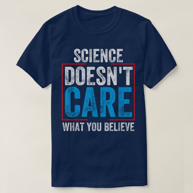 Science Tröja för lärare Science bryr sig inte vad (Design framsida)