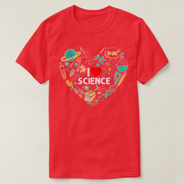 Science Tshirt, I Kärlek Science shirt Science Äls T (Design framsida)
