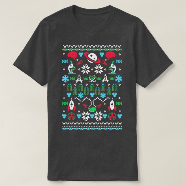 Science Ugly jul Sweater  T Shirt (Design framsida)