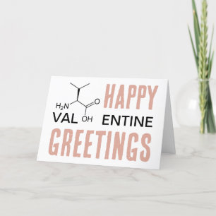 Science Valentine Essential Aminosyra Biologi     Helgkort