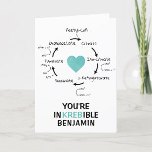 Science Valentine Krebs cycle Biology Heart Helgkort