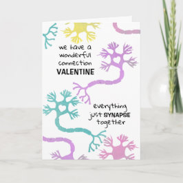 Science Valentine Neuron Biologi Lärare nörd Kort