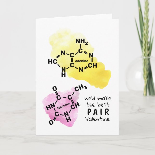 Science Valentine.. Vi skulle göra bästa Pair DNA  Helgkort (Framsida)