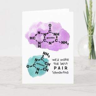 Science Valentine.. Vi skulle göra bästa Pair DNA Helgkort
