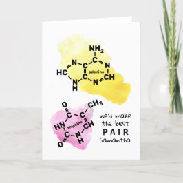 Science Valentine.. Vi skulle göra bästa Pair DNA  Helgkort