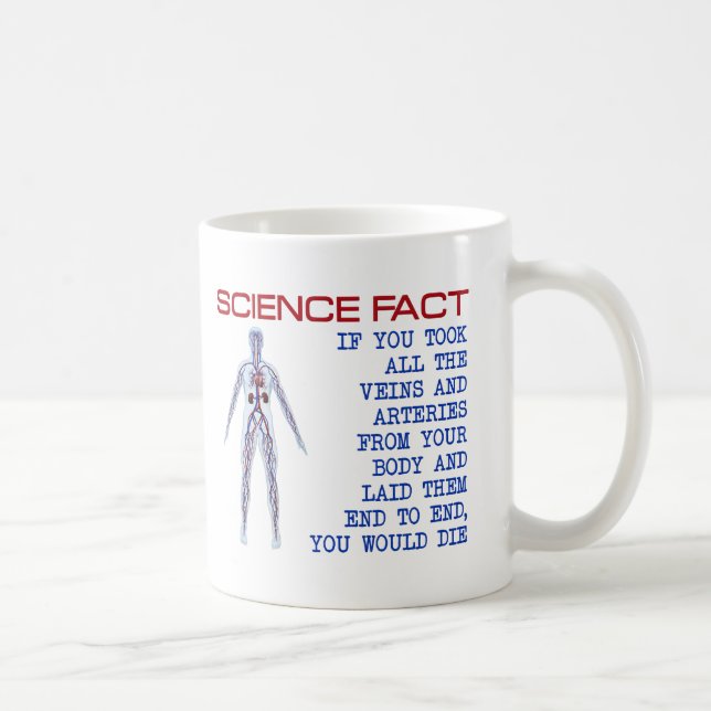 Science Veins Funny Mug Kaffemugg (Höger)