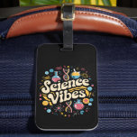 Science Vibes Groovy, första dagen i Back to schoo Bagagebricka<br><div class="desc">Science Vibes Retro Första dagen för Back to school Groovy-läraren</div>