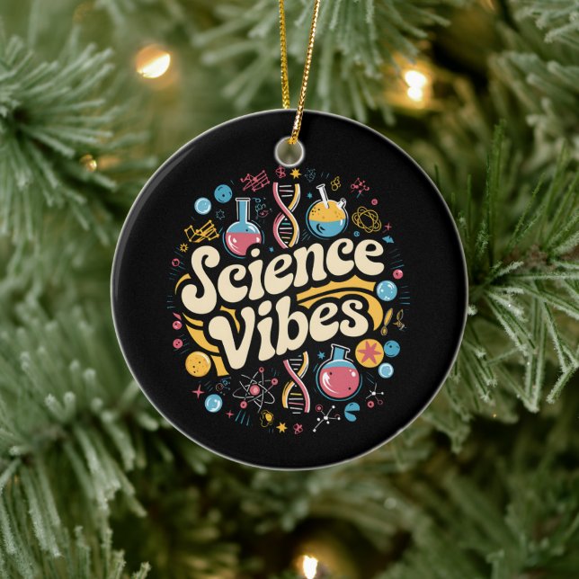 Science Vibes Groovy Första Skoldagen  Julgransprydnad Keramik (Träd)