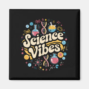 Science Vibes Groovy Första Skoldagen Magnet