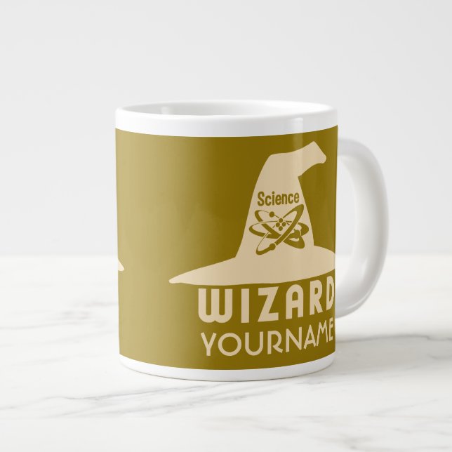 Science Wizard anpassningsbar färg mugg Jumbo Mugg (Framsida höger)