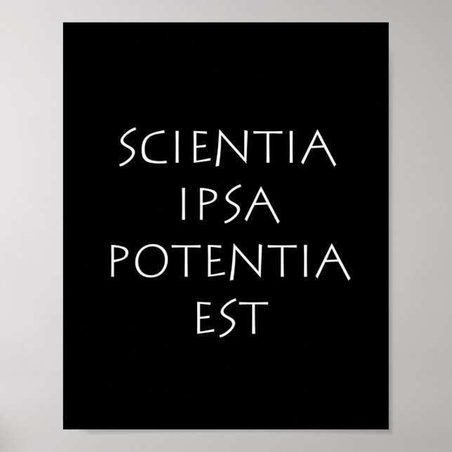 Scientia ipsa potentia est poster (Framsidan)
