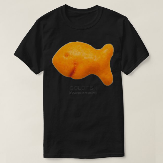 Scientific Goldfish Snack Novelty Premium T Shirt (Design framsida)