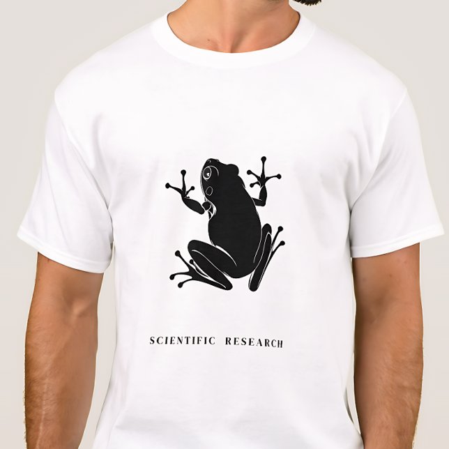 Scientific Research Frog Minimalist Graphic T Shirt (Skapare uppladdad)