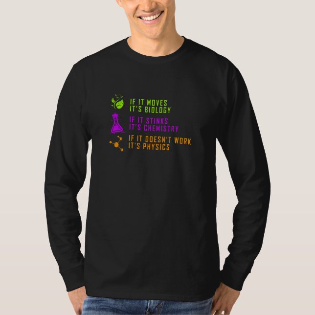 Scientist Funny Comparison Science Biology Chemist T Shirt (Framsida)