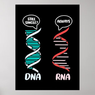 Scientist Gift Biologilärare Rna Poster