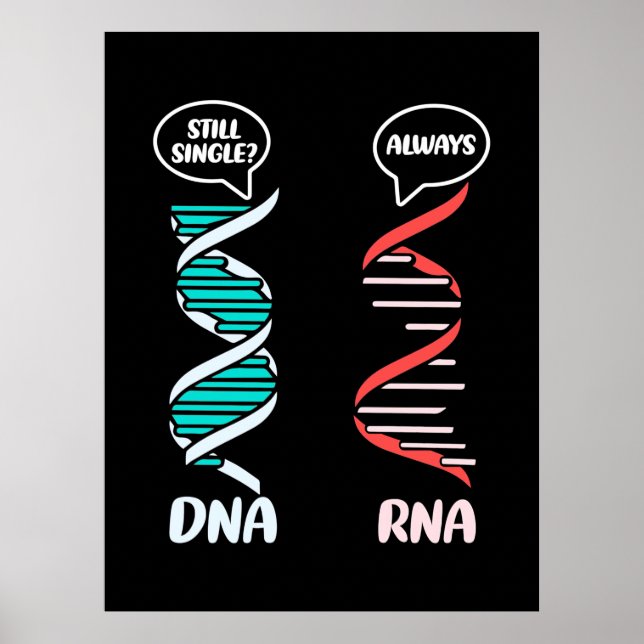 Scientist Gift | Biologilärare Rna Poster (Framsidan)