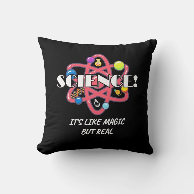 Scientist Gift | Chemistry Science Is Like Magic Kudde (Framsida)
