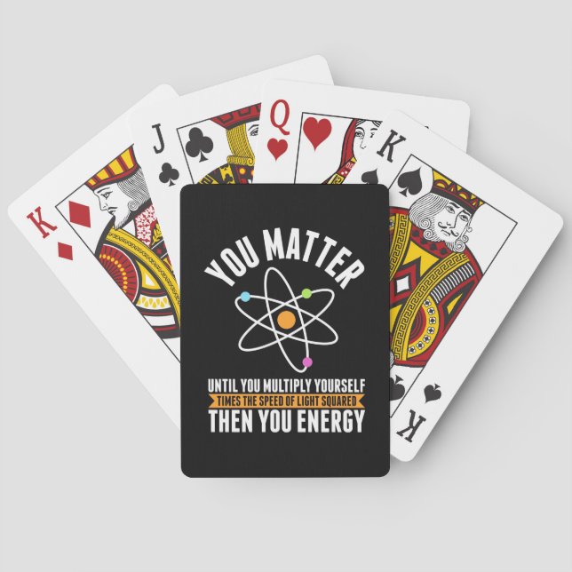 Scientist Gift | Fysikalisk vetenskap Casinokort (Baksidan)