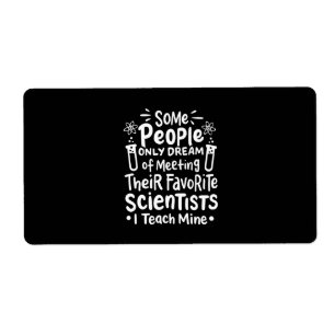 Scientist Gift I Teach Favorite Scientists Fraktsedel