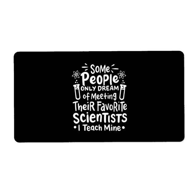 Scientist Gift | I Teach Favorite Scientists Fraktsedel (Framsidan)
