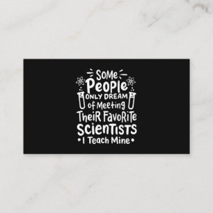 Scientist Gift   I Teach Favorite Scientists Visitkort