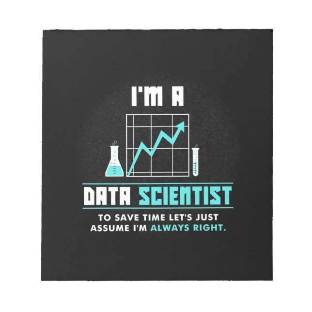 Scientist Gift | Jag är datatekniker Anteckningsblock (Framsida)