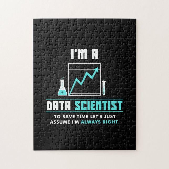 Scientist Gift | Jag är datatekniker Pussel (Vertikal)