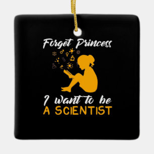 Scientist Gift   Jag är framtida forskare Julgransprydnad Keramik